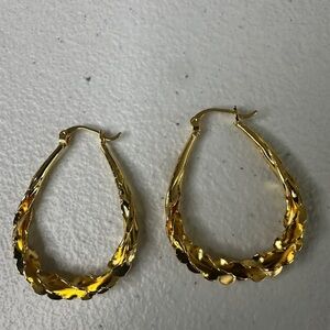 Elegant Gold Hoop Earrings